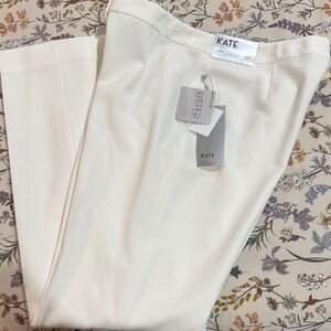 Kasper White Tailored Dress Pants — Size 10 (NWT)